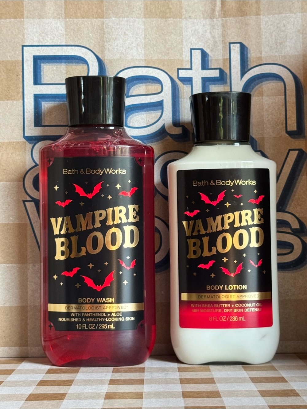 NEW B&BW Vampire Blood Body Wash and Body lotion bundle Full Size